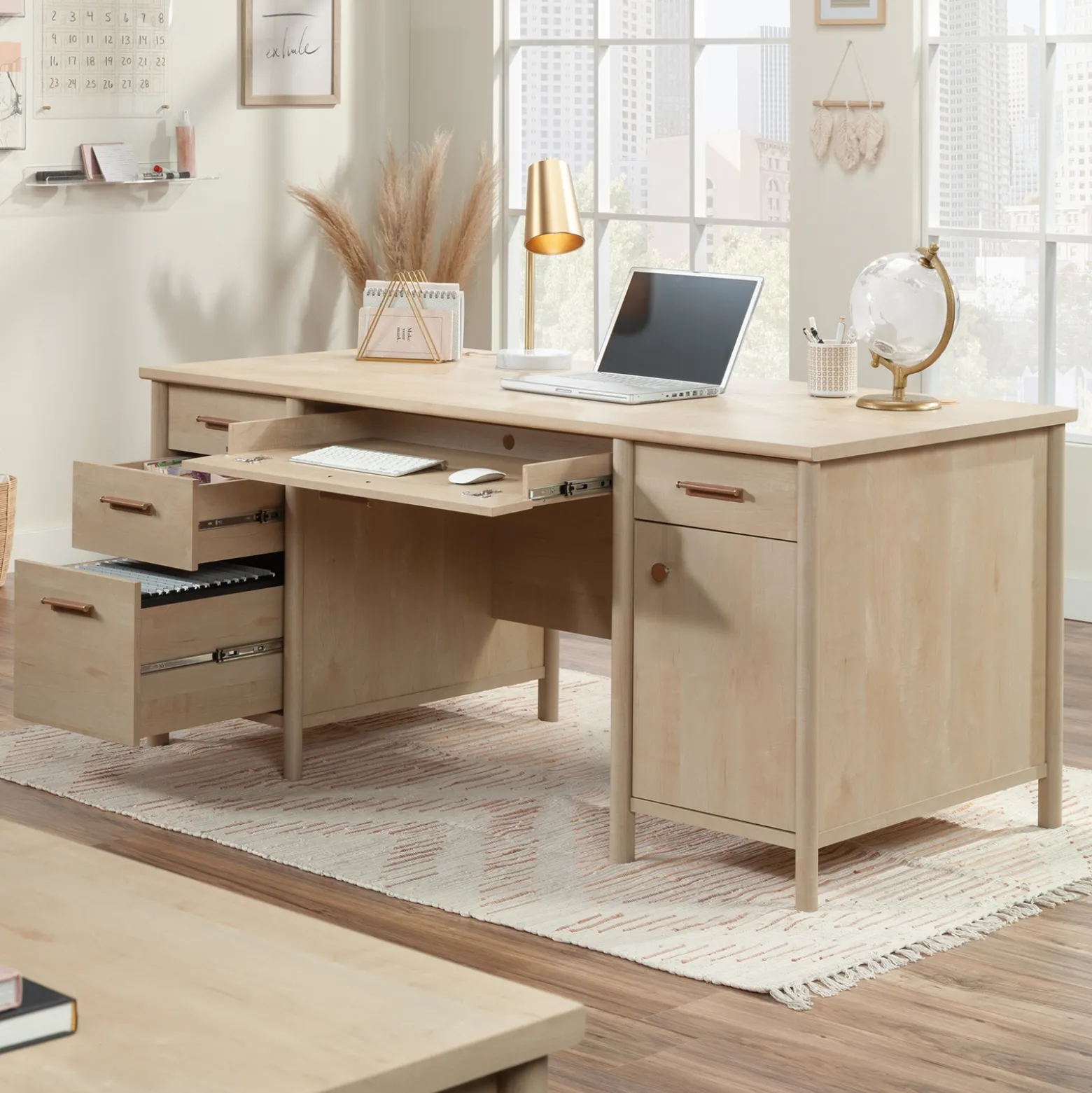Whitaker Point Executive Writing Desk - 66"W x 31"D