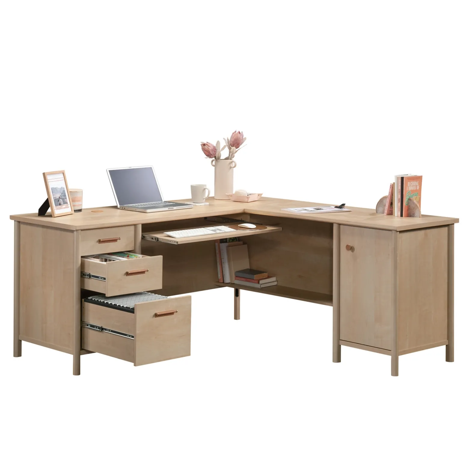 Whitaker Point L-Shaped Desk - 65"W x 65"D