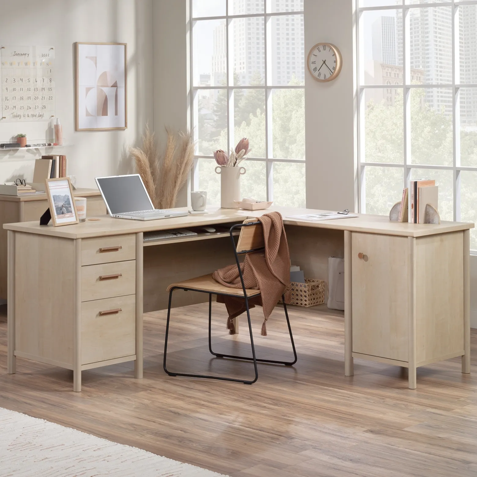 Whitaker Point L-Shaped Desk - 65"W x 65"D