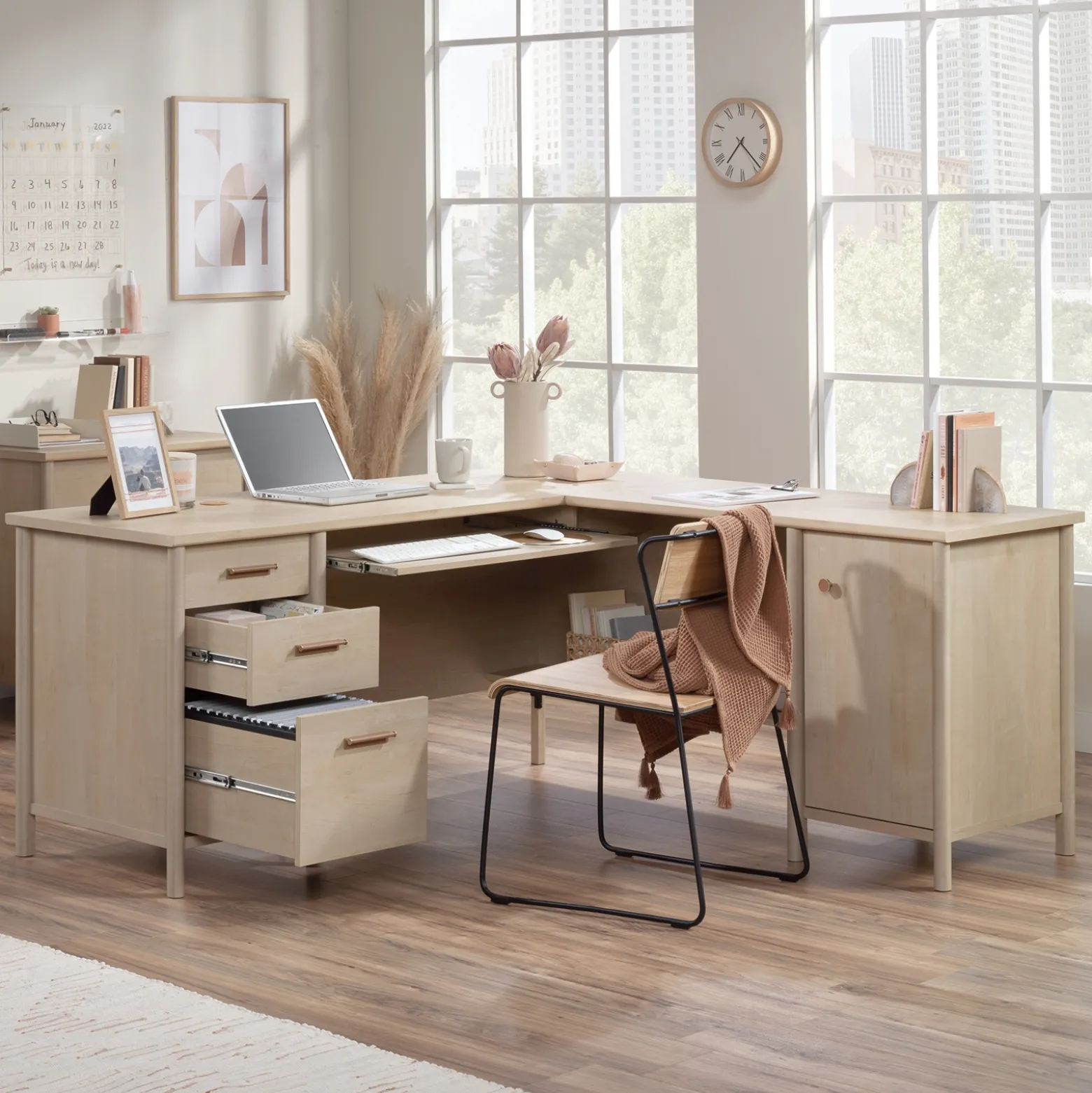 Whitaker Point L-Shaped Desk - 65"W x 65"D