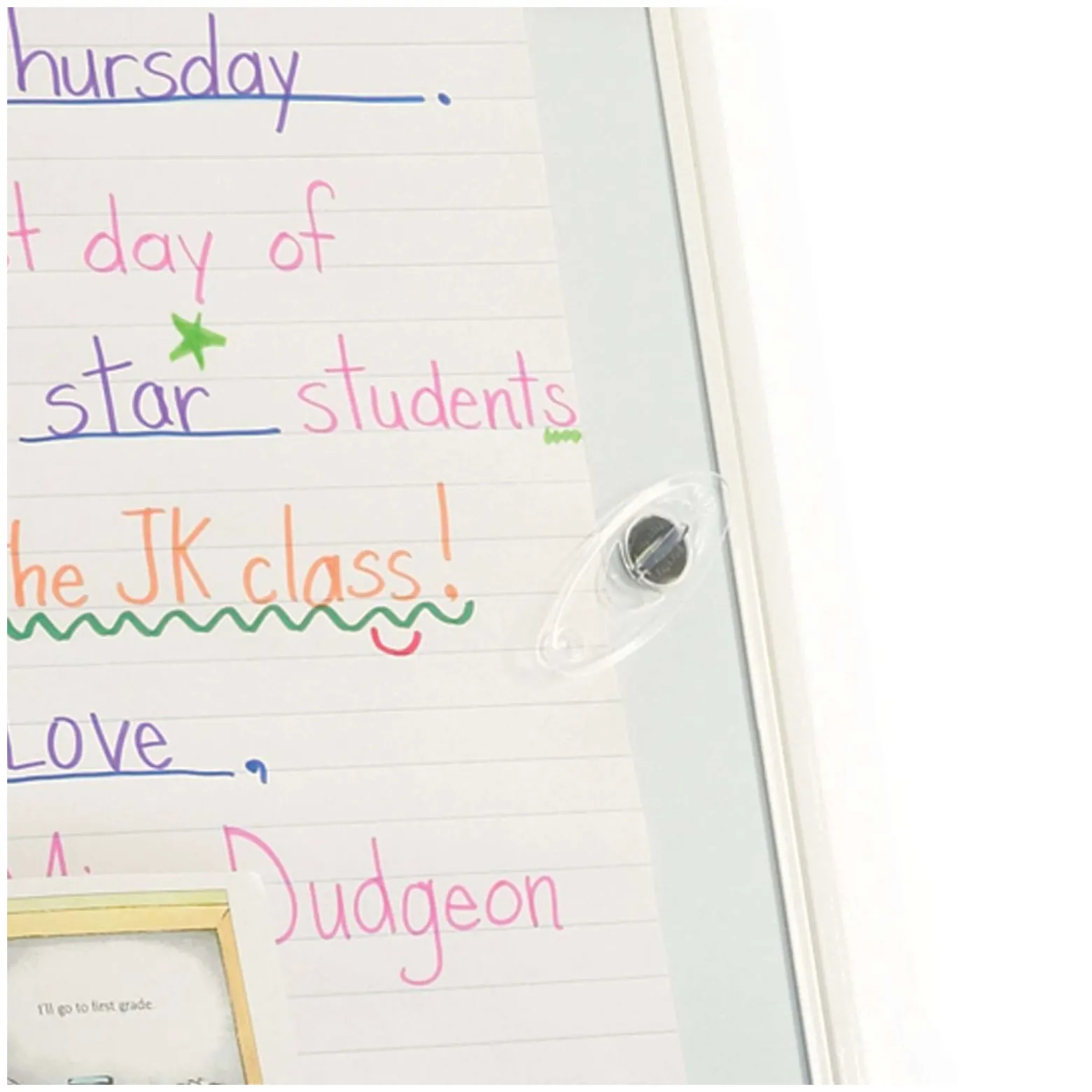 White Board Reading and Writing Center - 33.5"W x 56.5"H