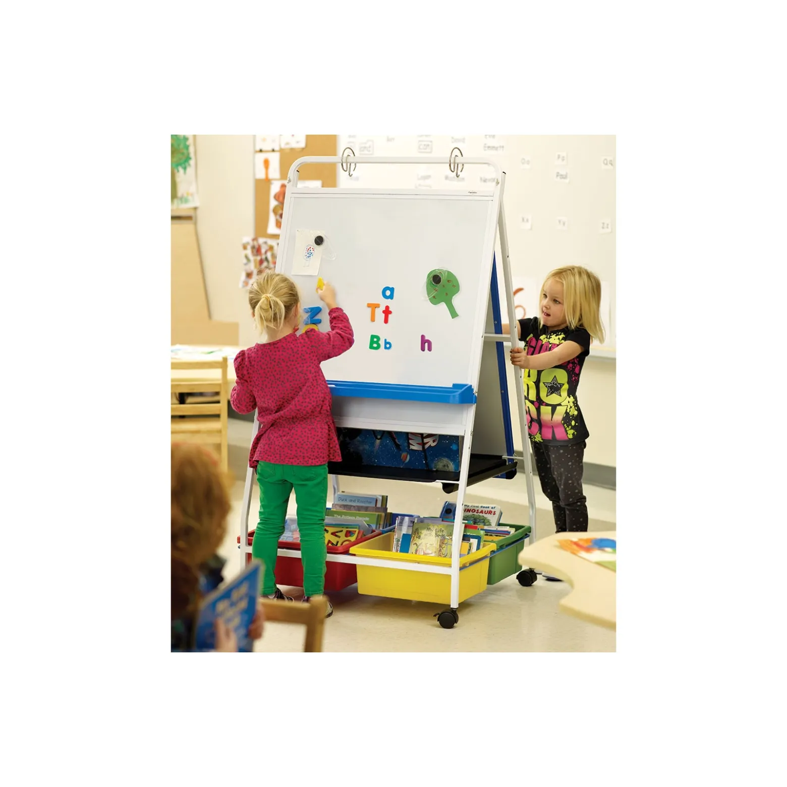 White Board Reading and Writing Center - 33.5"W x 56.5"H