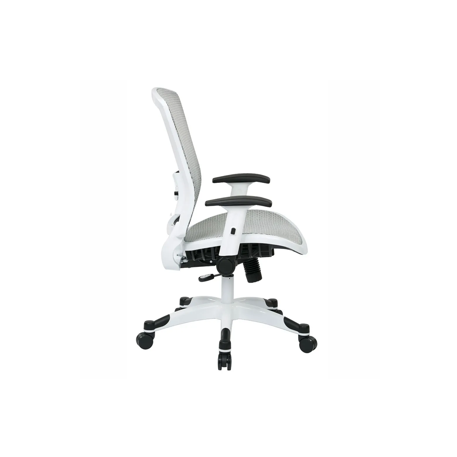 White Frame Mesh Ergonomic Computer Chair