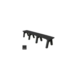 Wide Deluxe Recycled Plastic Flat Bench 8'