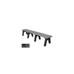 Wide Deluxe Recycled Plastic Flat Bench 8'