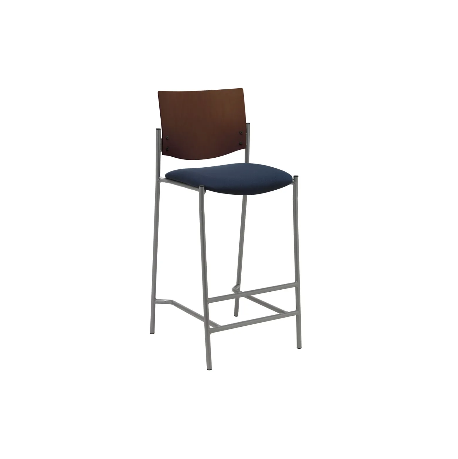 Wood Back Barstool