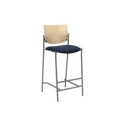 Wood Back Barstool
