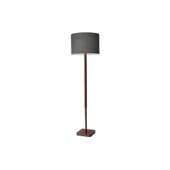 Wood Base Floor Lamp