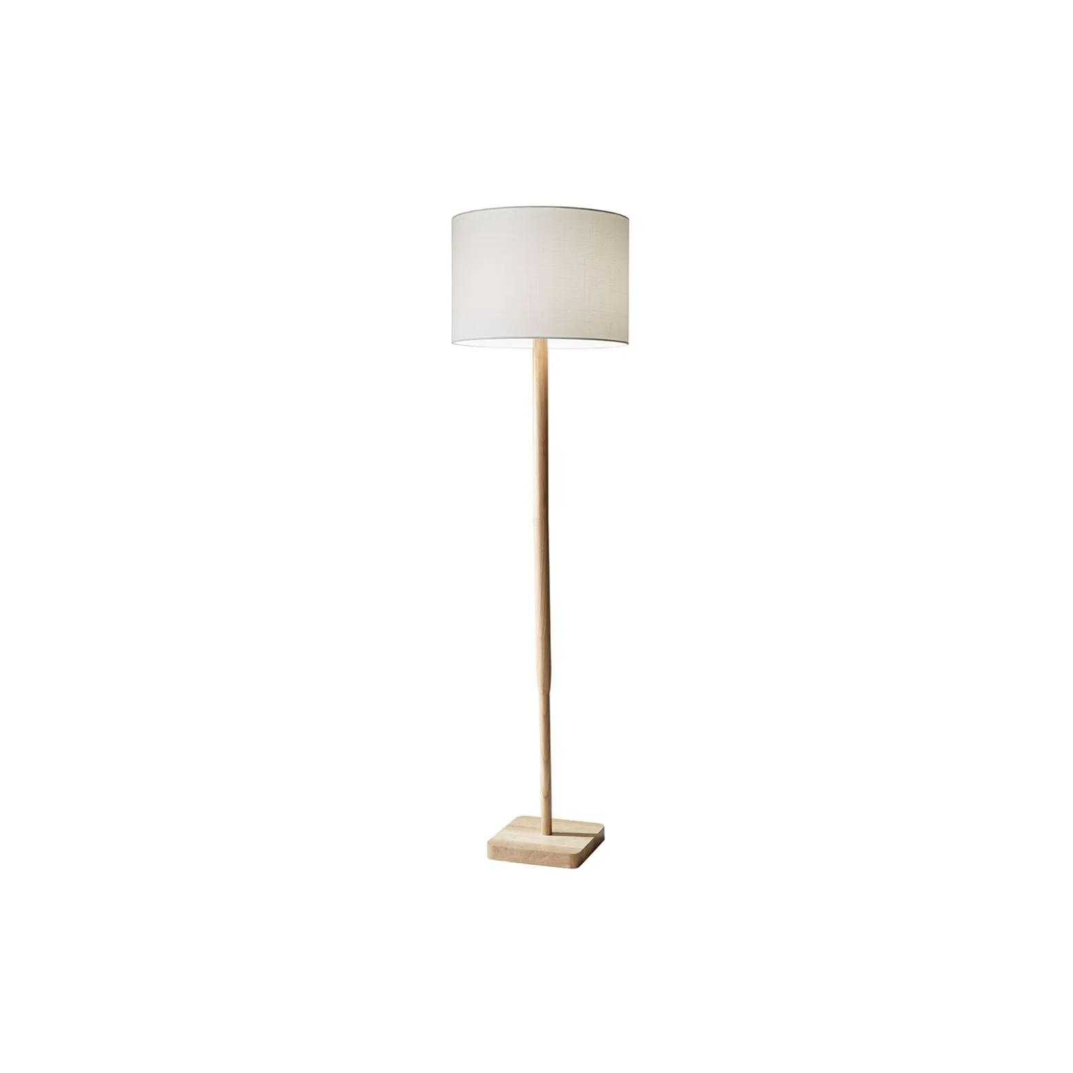 Wood Base Floor Lamp