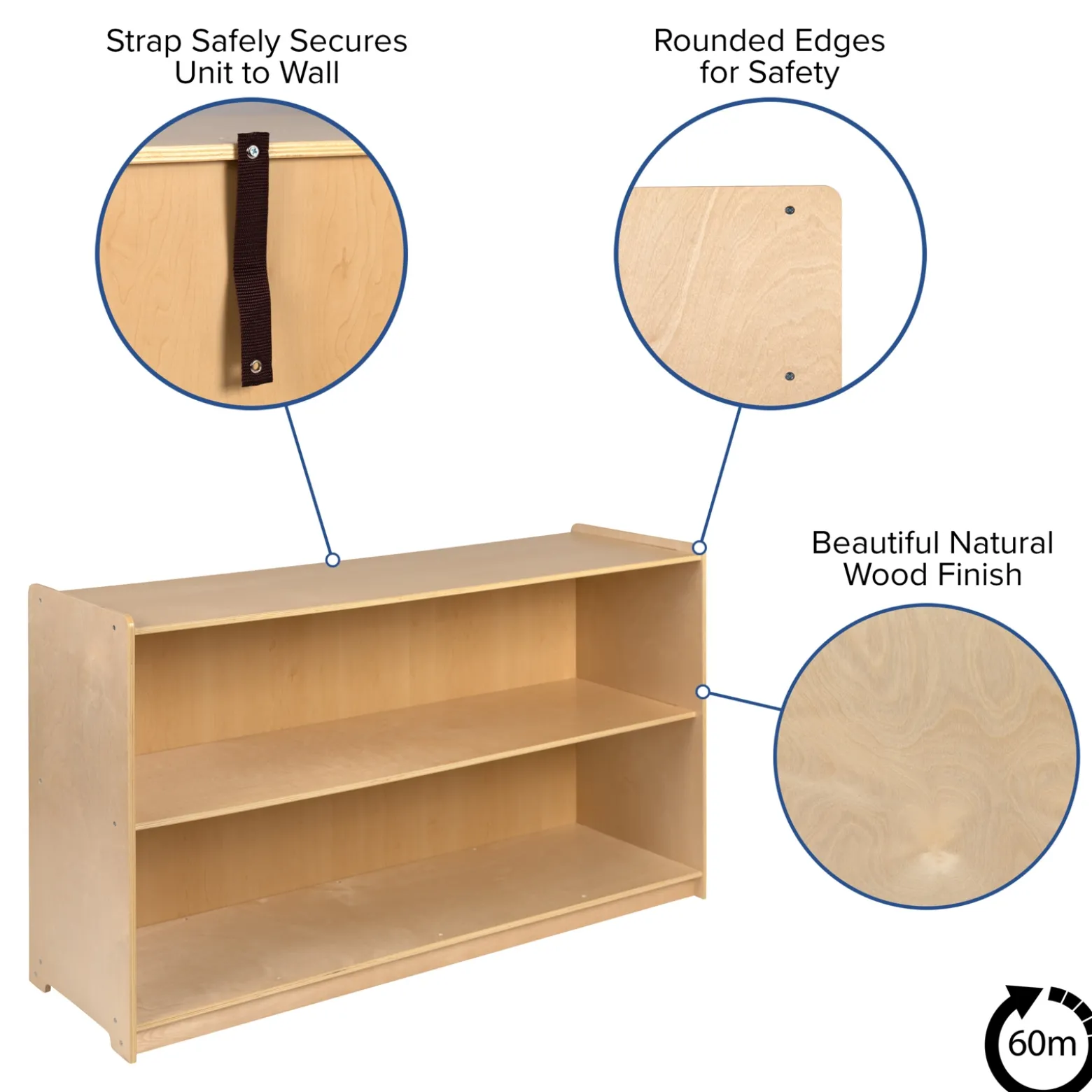 Wood Classroom Storage Cabinet