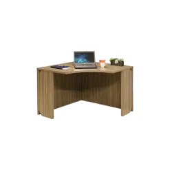 Wood Grain Corner Desk - 77.5