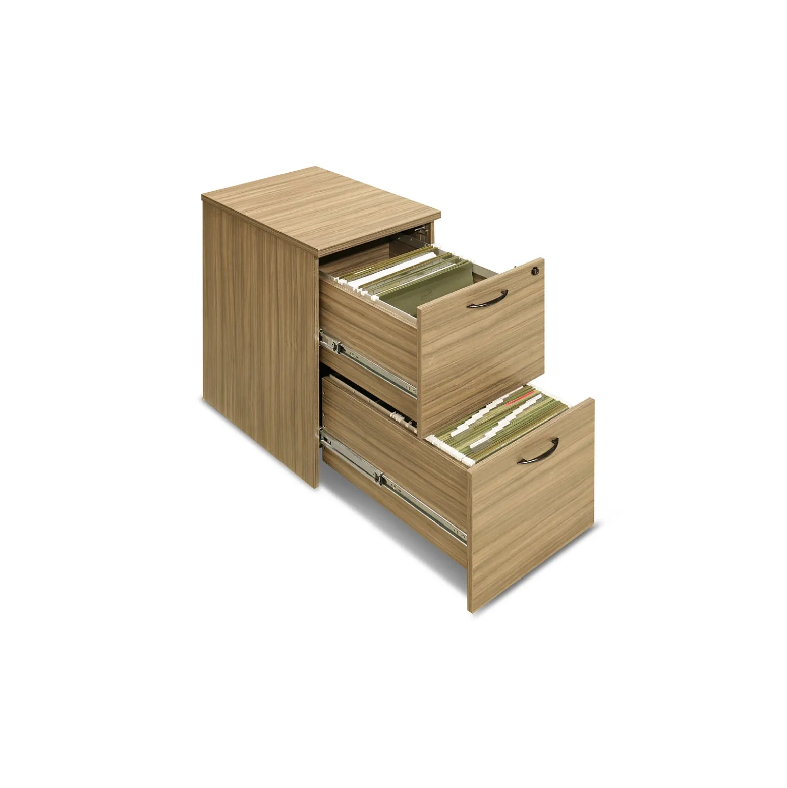 Wood Grain Mobile File Pedestal - 15.5"W