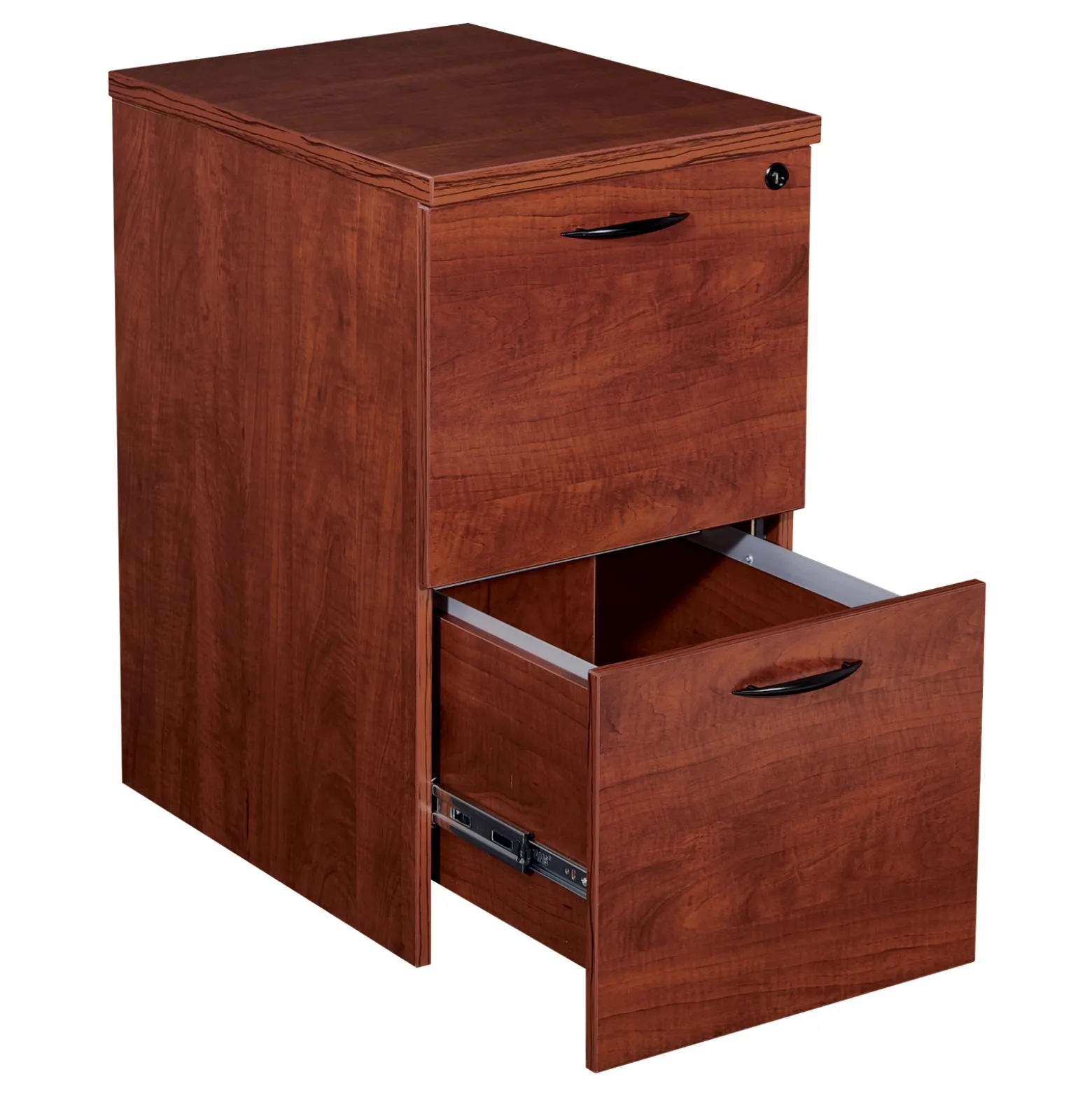 Wood Grain Mobile File Pedestal - 15.5"W