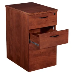Wood Grain Mobile Pedestal - 15.5"W