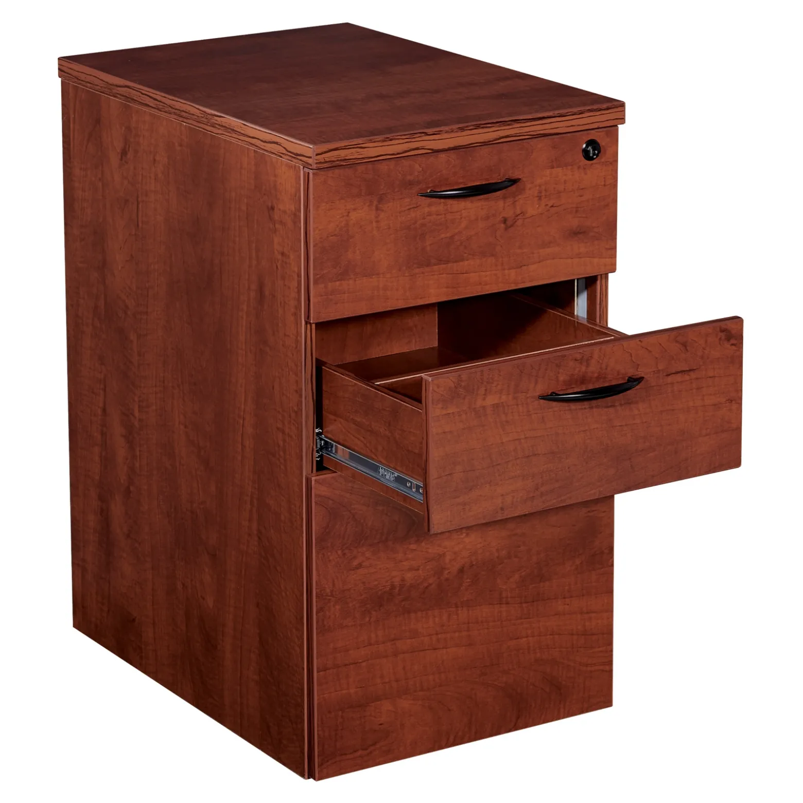 Wood Grain Mobile Pedestal - 15.5"W
