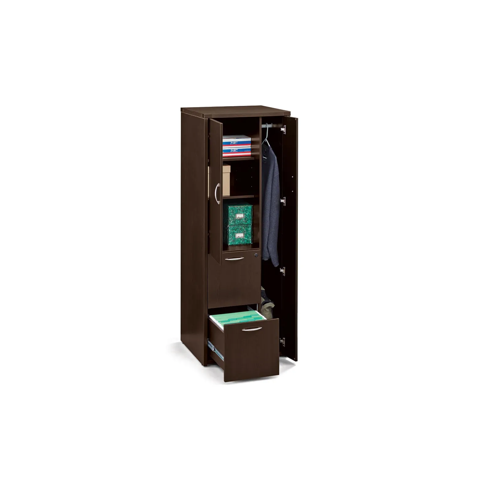 Wood Grain Personal Storage Cabinet