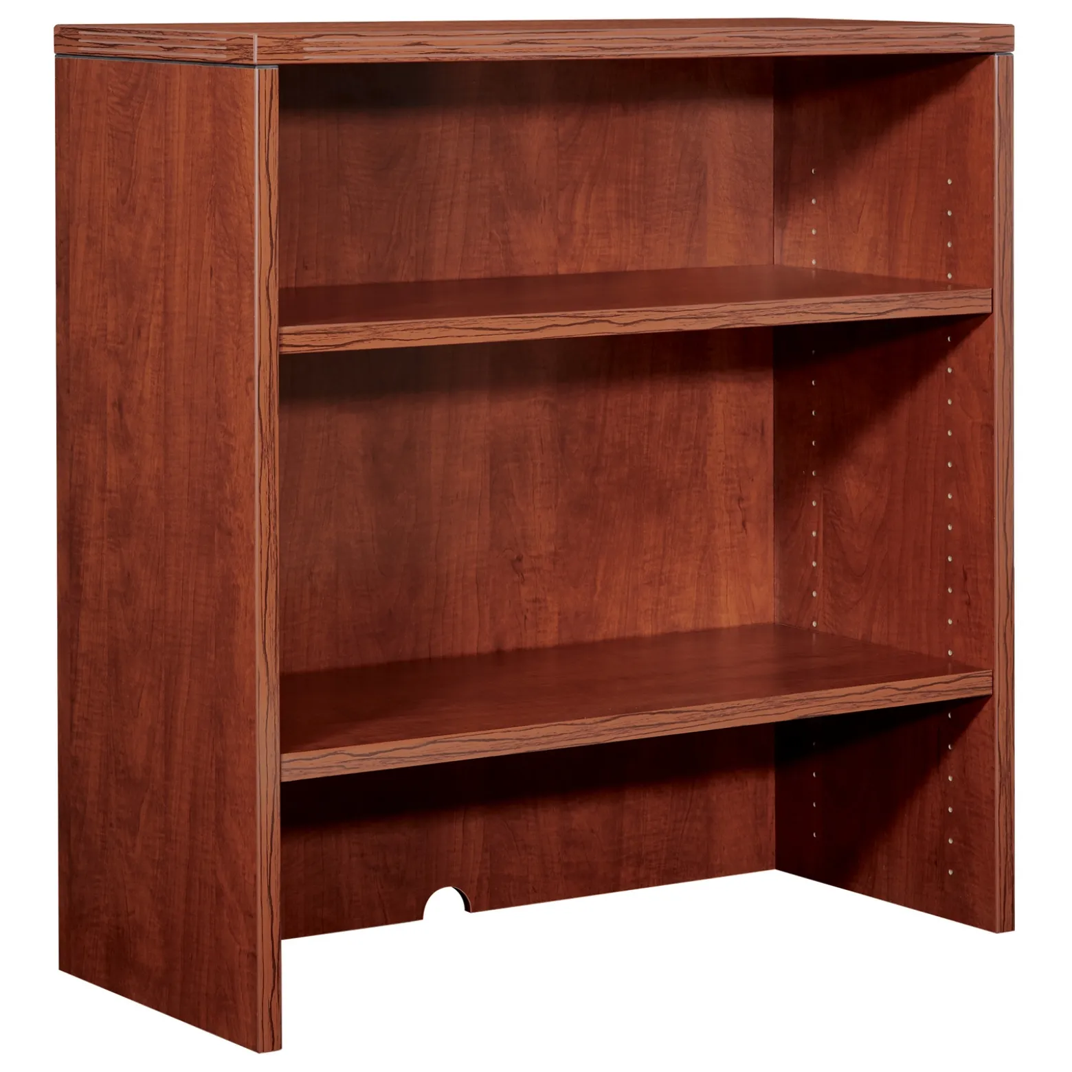 Wood Grain Two Shelf Bookcase Hutch - 35.5"W