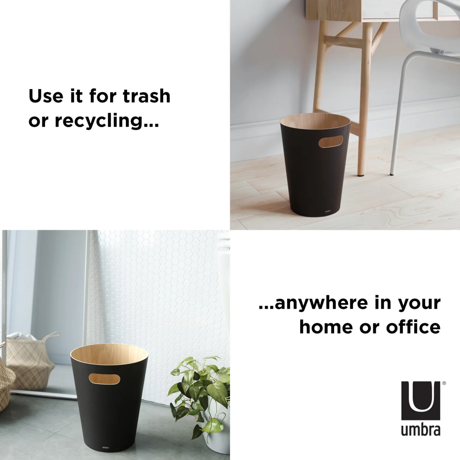 Wooden Trash Can