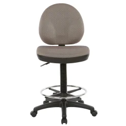 Work Smart DC Series WorkSmart Armless Drafting Stool with Foot-rest