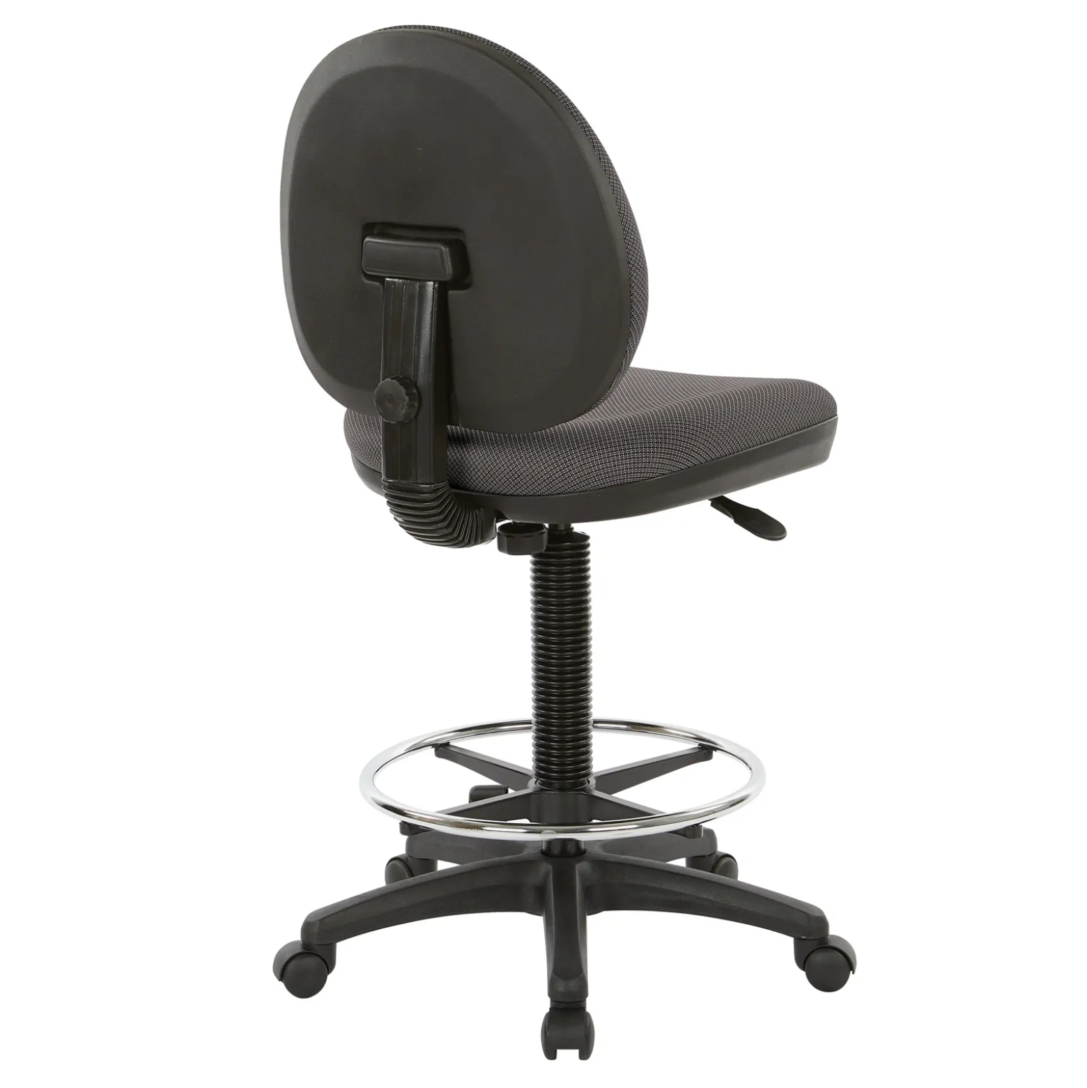 Work Smart DC Series WorkSmart Armless Drafting Stool with Foot-rest