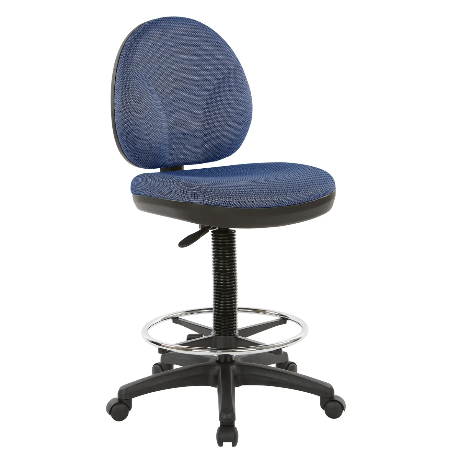 Work Smart DC Series WorkSmart Armless Drafting Stool with Foot-rest