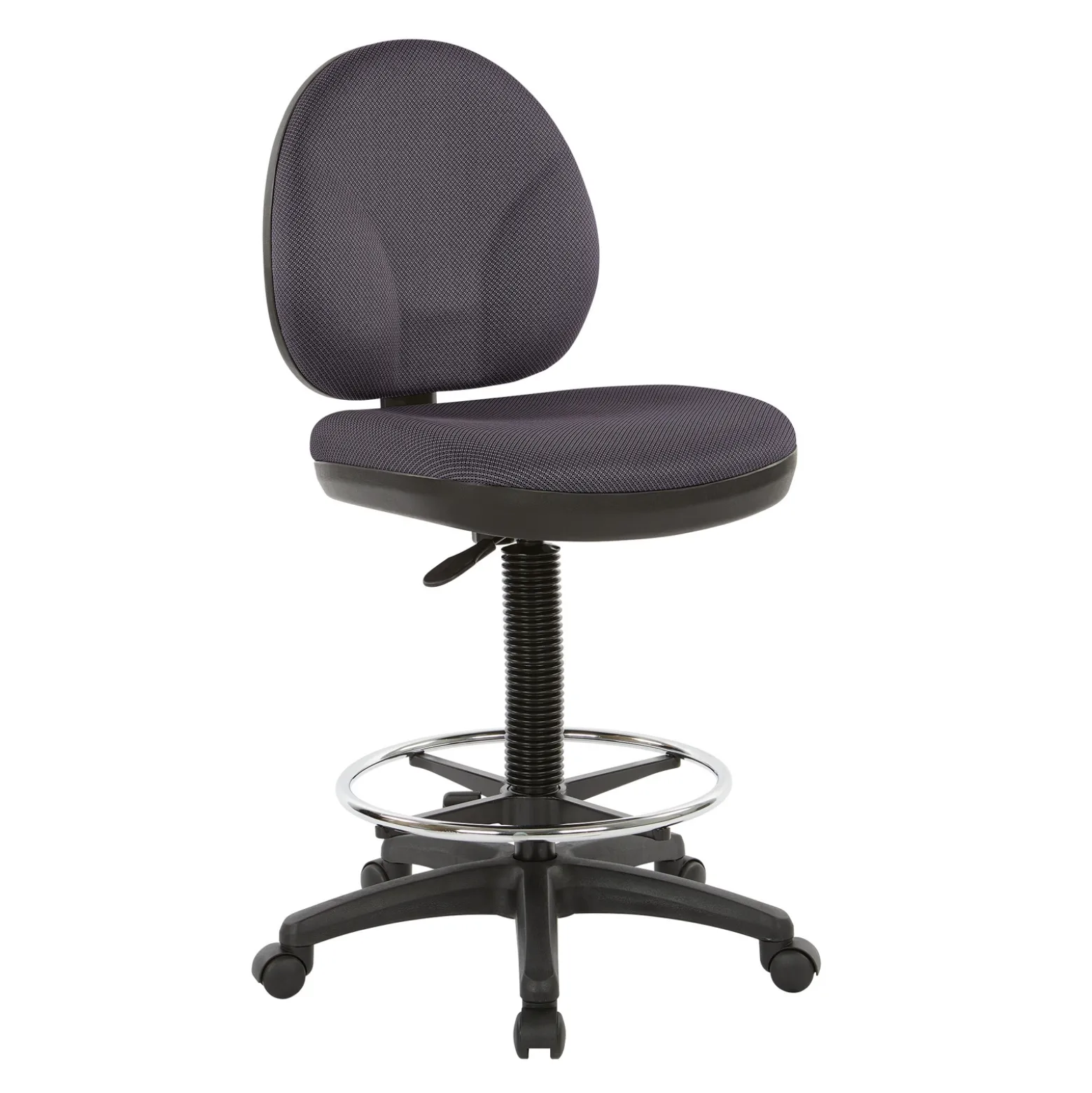 Work Smart DC Series WorkSmart Armless Drafting Stool with Foot-rest
