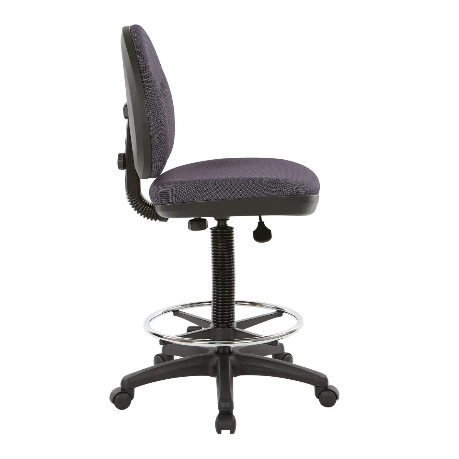 Work Smart DC Series WorkSmart Armless Drafting Stool with Foot-rest