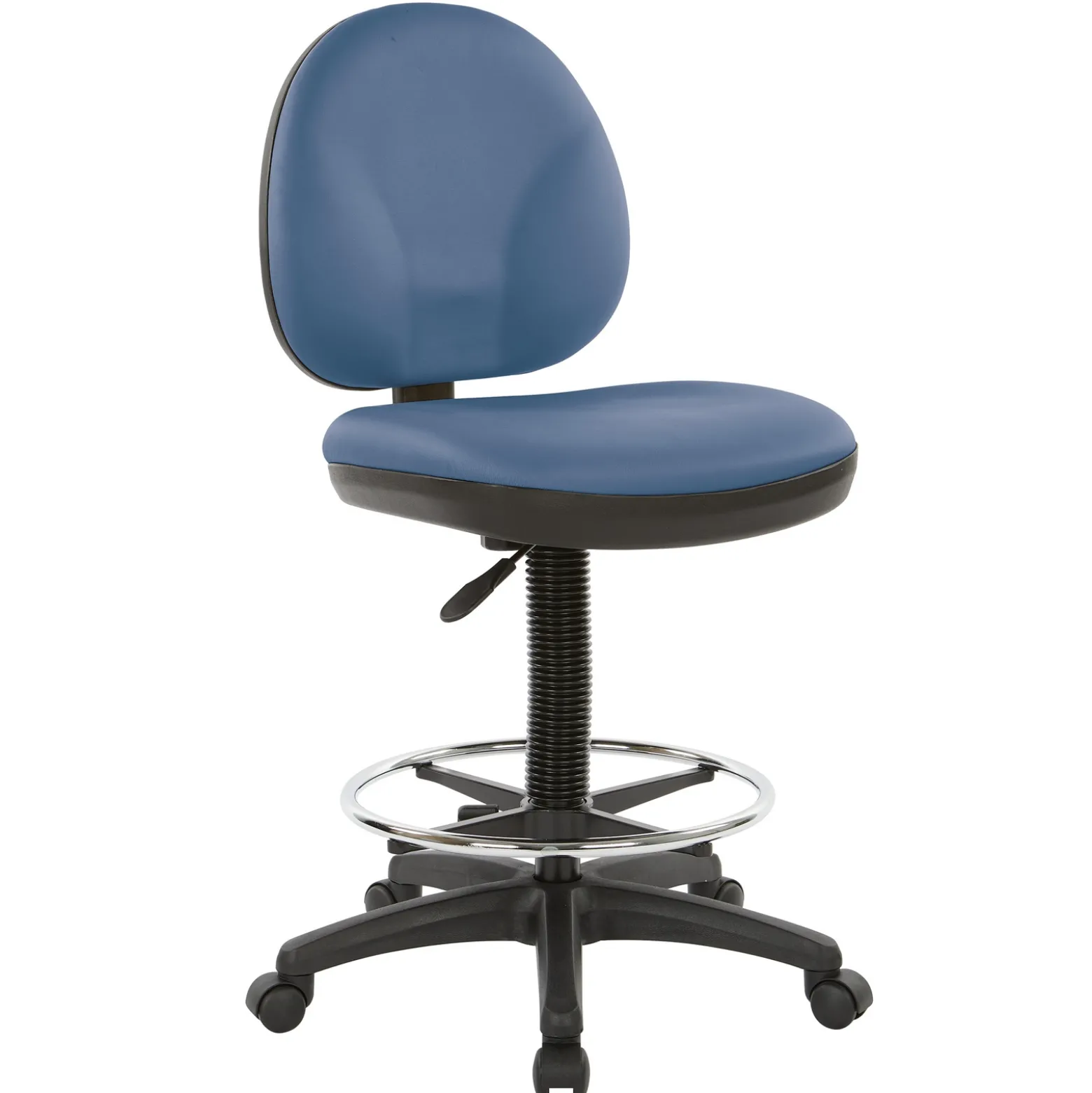 Work Smart DC Series WorkSmart Armless Drafting Stool with Foot-rest