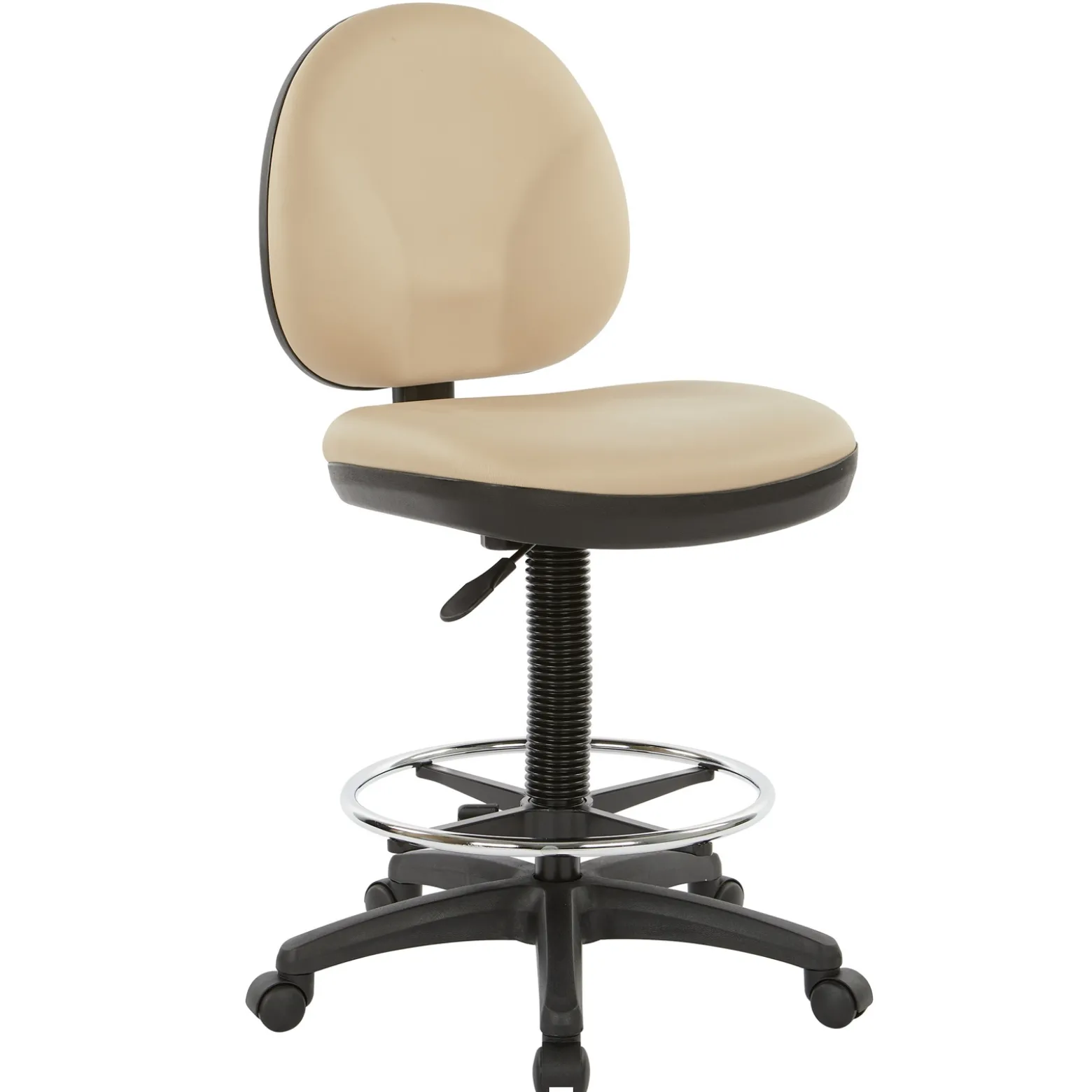 Work Smart DC Series WorkSmart Armless Drafting Stool with Foot-rest