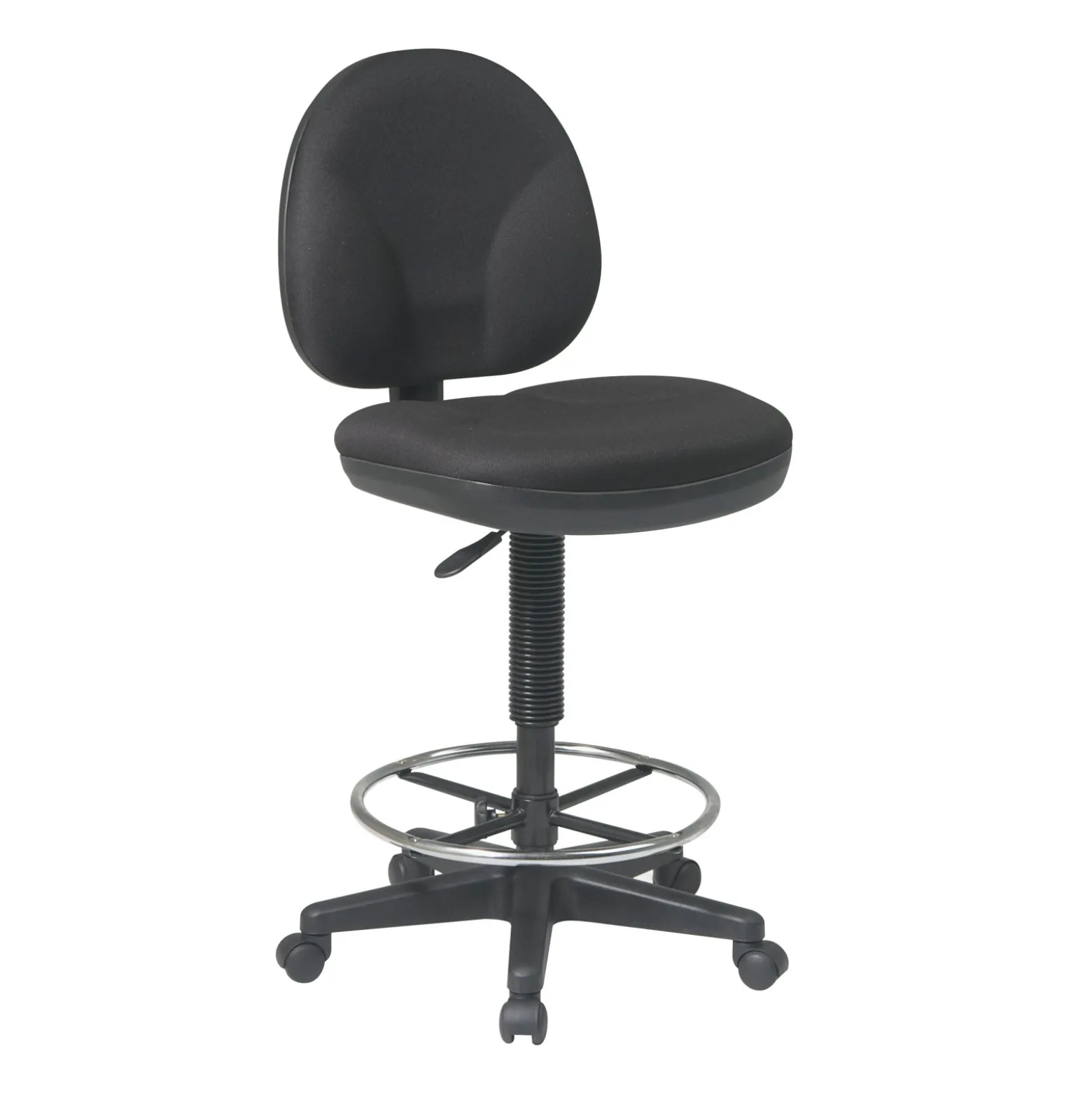 Work Smart DC Series WorkSmart Armless Drafting Stool with Foot-rest