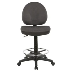 Work Smart DC Series WorkSmart Armless Drafting Stool with Foot-rest