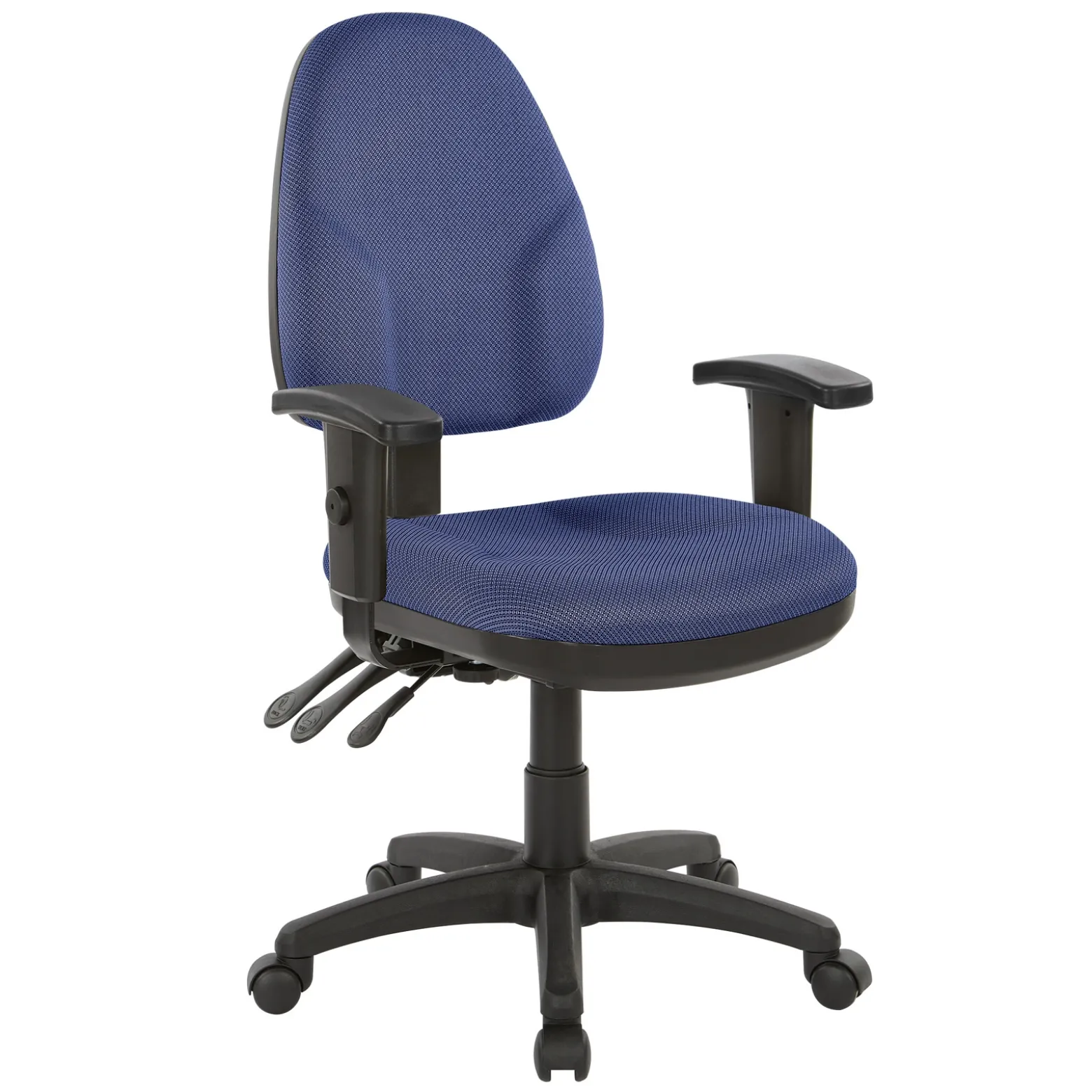 Work Smart Ergonomic Fabric Work Smart Task Chair with Arms