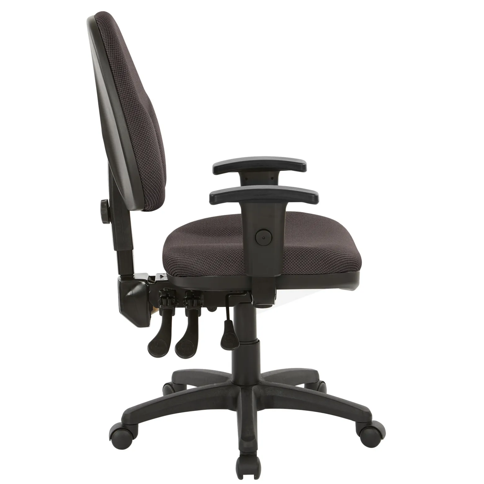 Work Smart Ergonomic Fabric Work Smart Task Chair with Arms