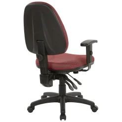 Work Smart Ergonomic Fabric Work Smart Task Chair with Arms