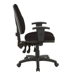 Work Smart Ergonomic Fabric Work Smart Task Chair with Arms