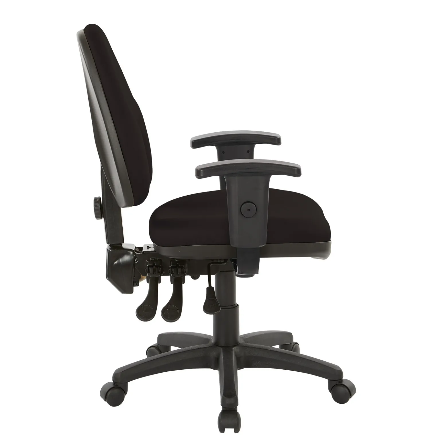 Work Smart Ergonomic Fabric Work Smart Task Chair with Arms