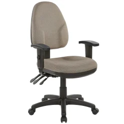 Work Smart Ergonomic Fabric Work Smart Task Chair with Arms