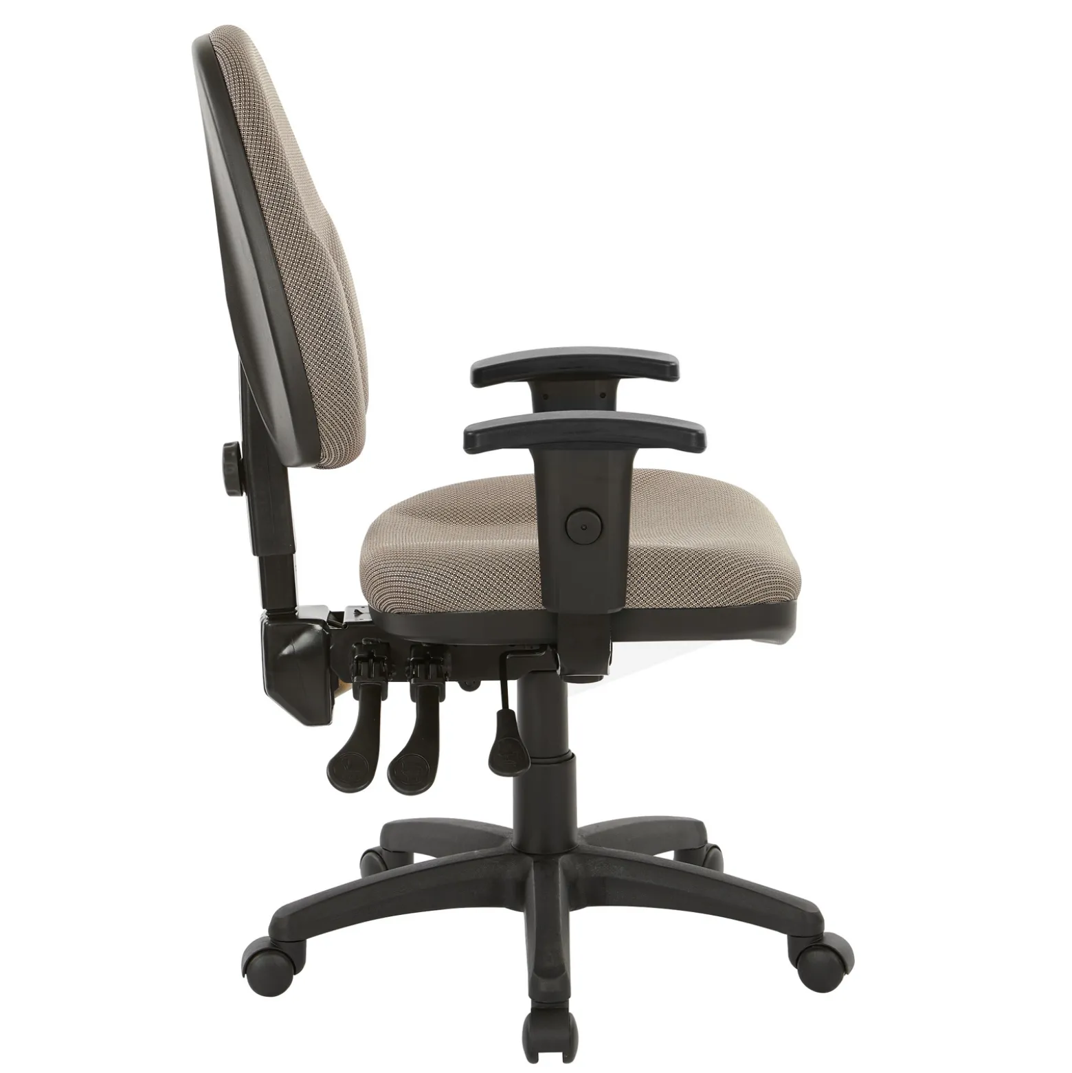 Work Smart Ergonomic Fabric Work Smart Task Chair with Arms