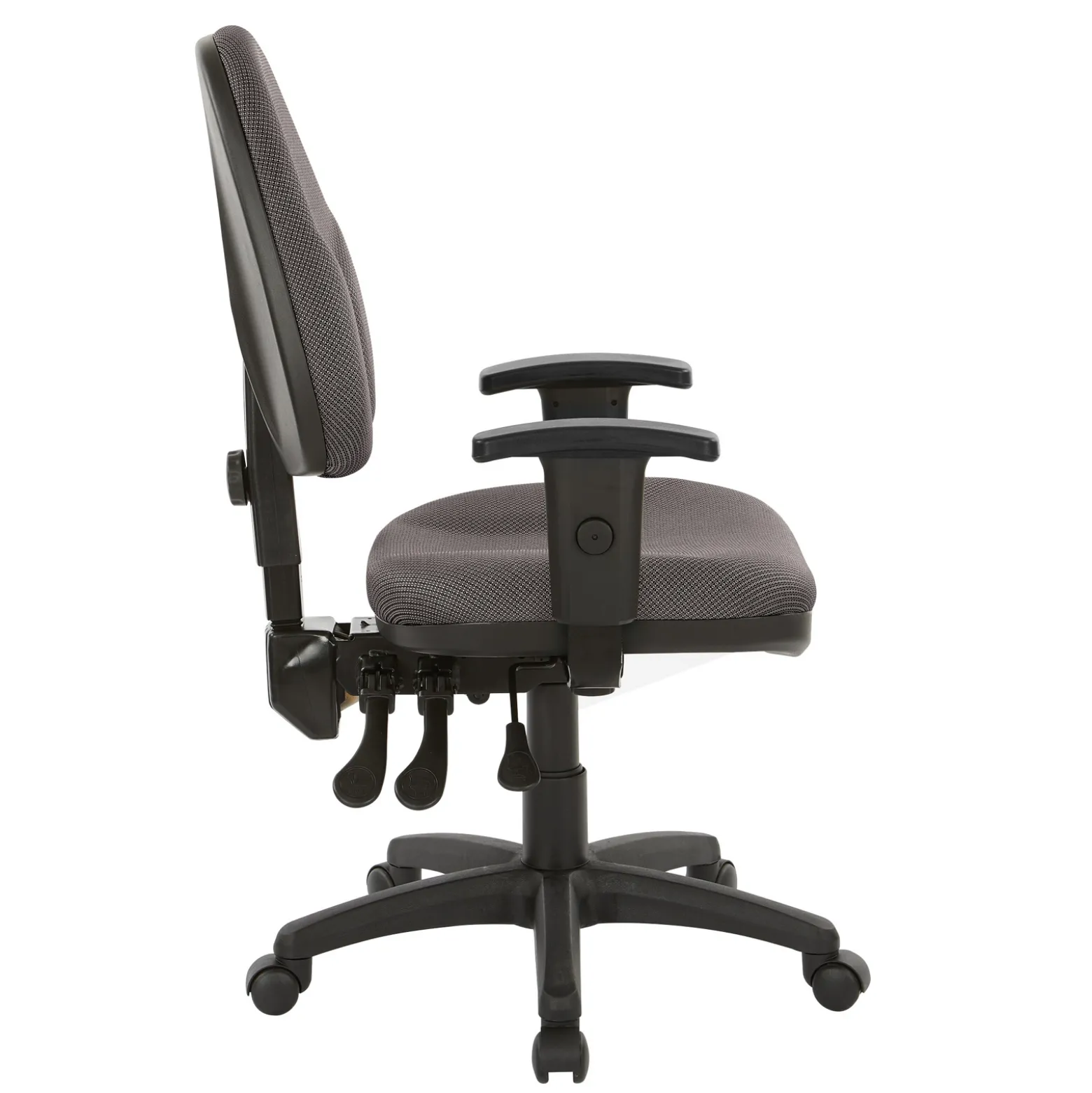 Work Smart Ergonomic Fabric Work Smart Task Chair with Arms