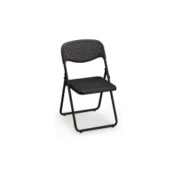 Worksmart FC Series Ventilated Poly Folding Chair - 4 Pack