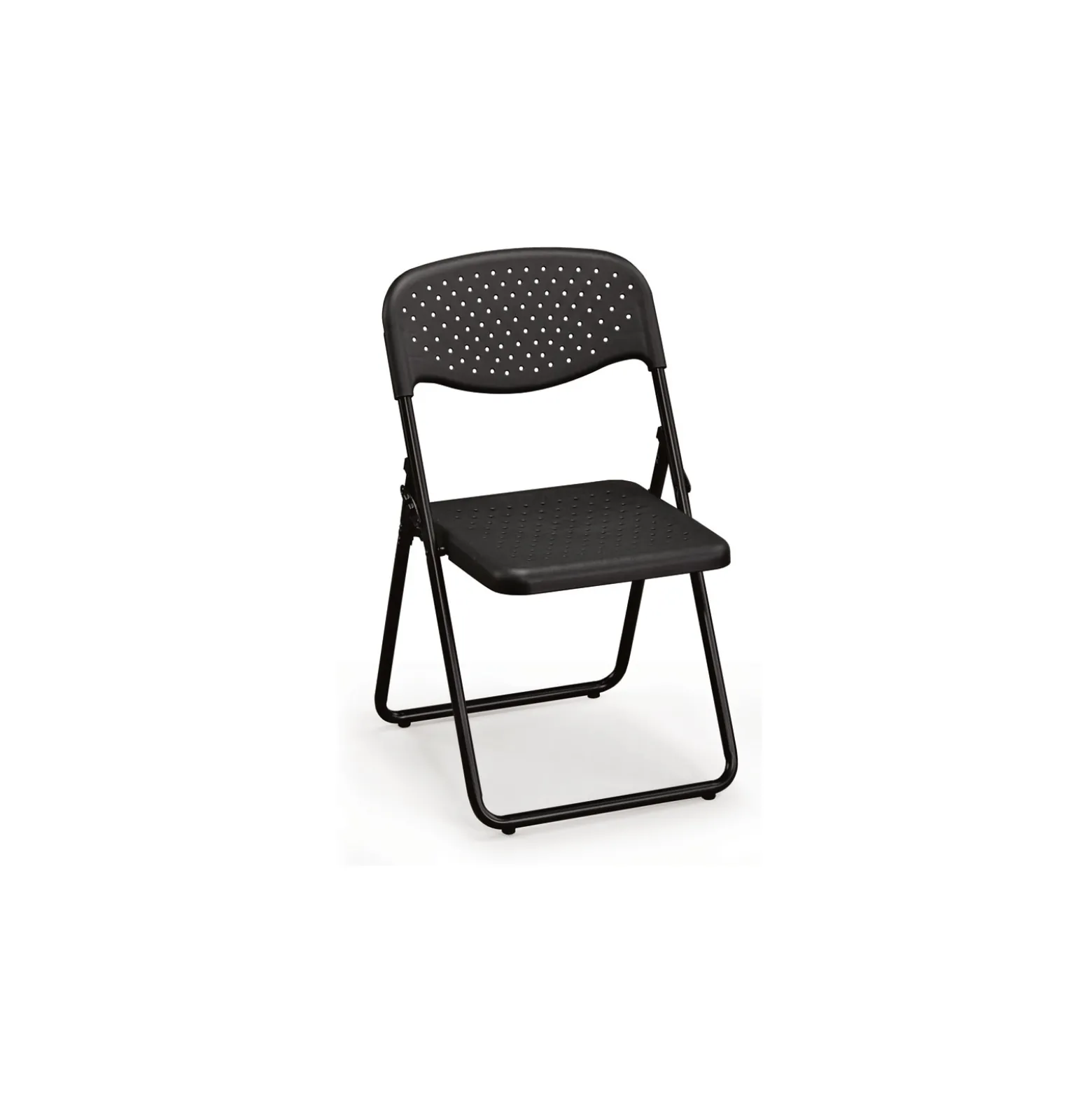 Worksmart FC Series Ventilated Poly Folding Chair - 4 Pack