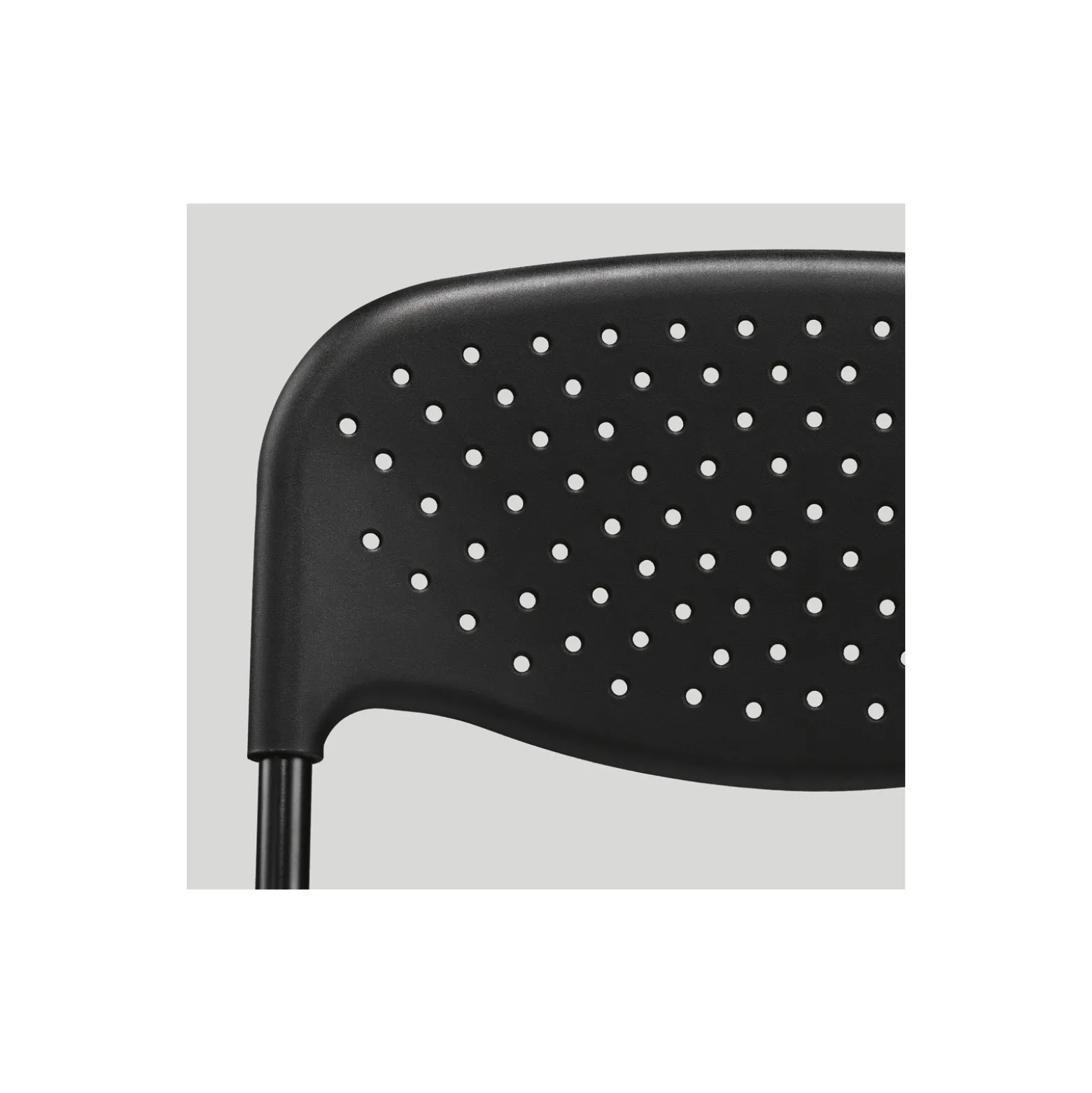 Worksmart FC Series Ventilated Poly Folding Chair - 4 Pack