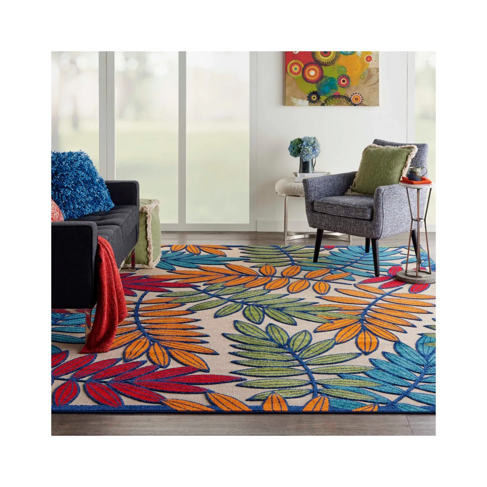1'6"x6' Blanket Area Rug