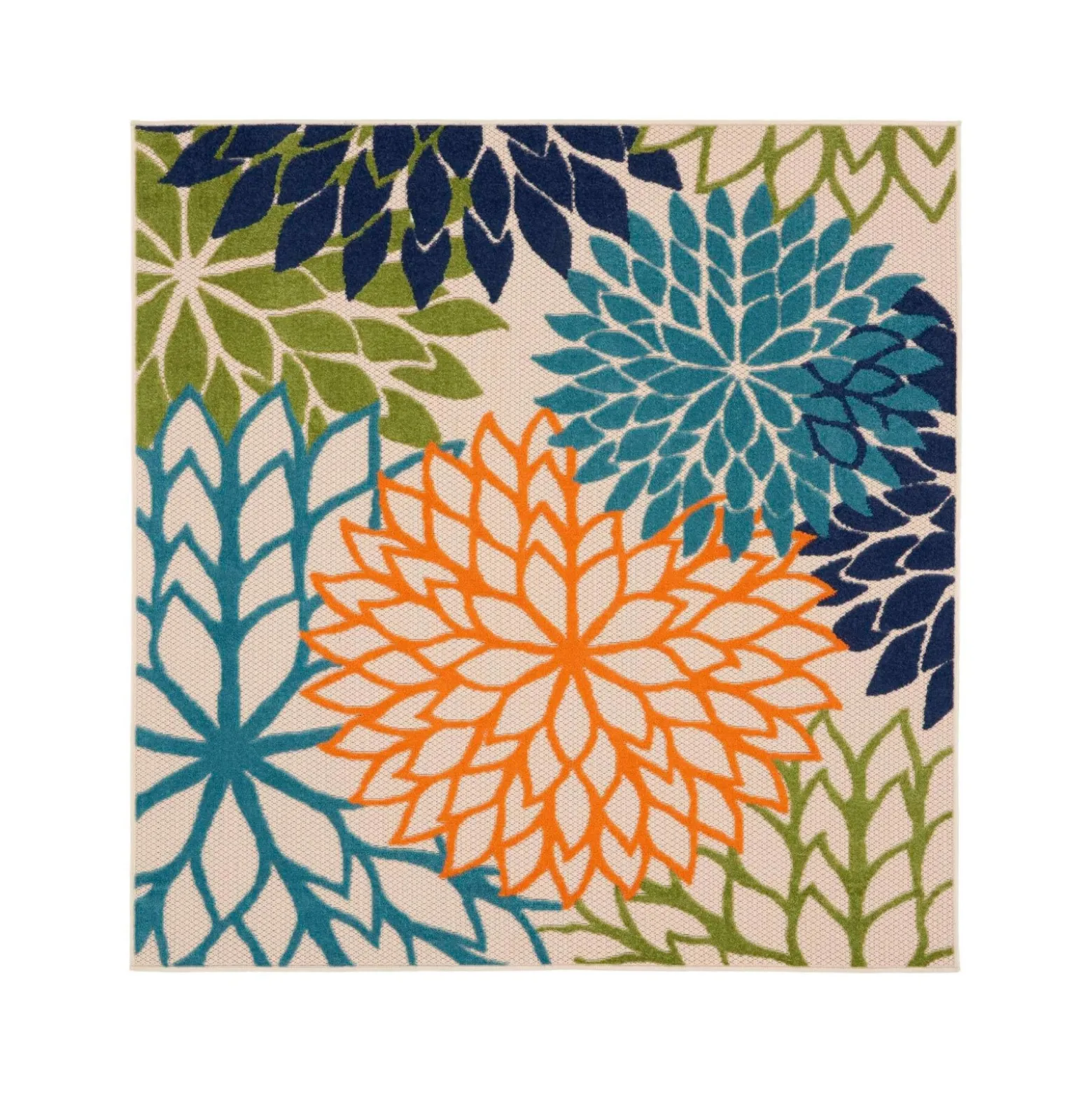 5'3"x5'3" Square Area Rug
