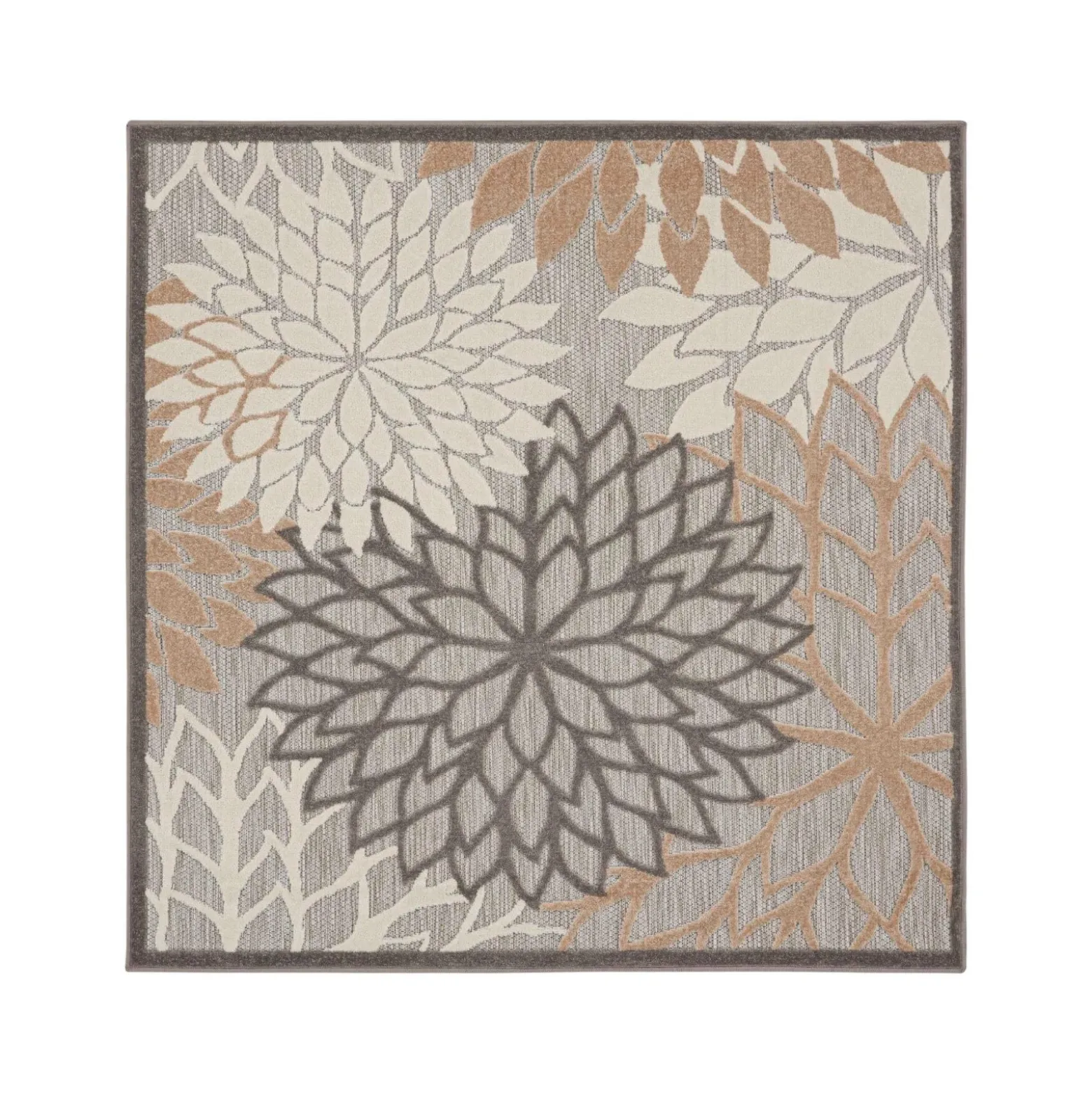 5'3"x5'3" Square Area Rug