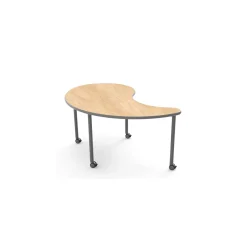 Yin-Yang Table with Casters - 54"W x 65"D