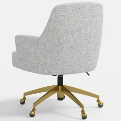 Yvette Office Chair with Gold Frame