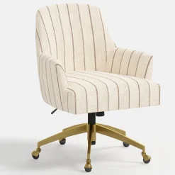 Yvette Office Chair with Gold Frame