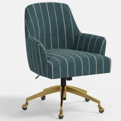 Yvette Office Chair with Gold Frame