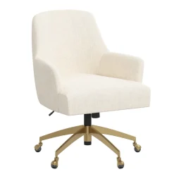 Yvette Office Chair with Gold Frame